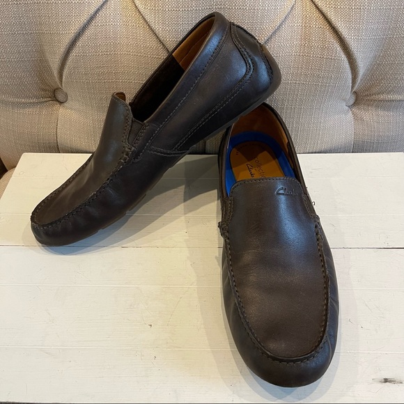 Clarks Shoes | Men's Clarks Markman Plain Dark Brown Drivers Sz 10 | Color: Brown | Size: 10 | Lucyq2020's Closet
